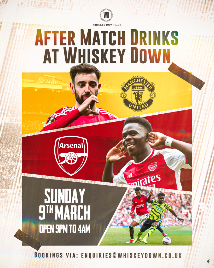 Whiskey Down Manchester social media post 1
