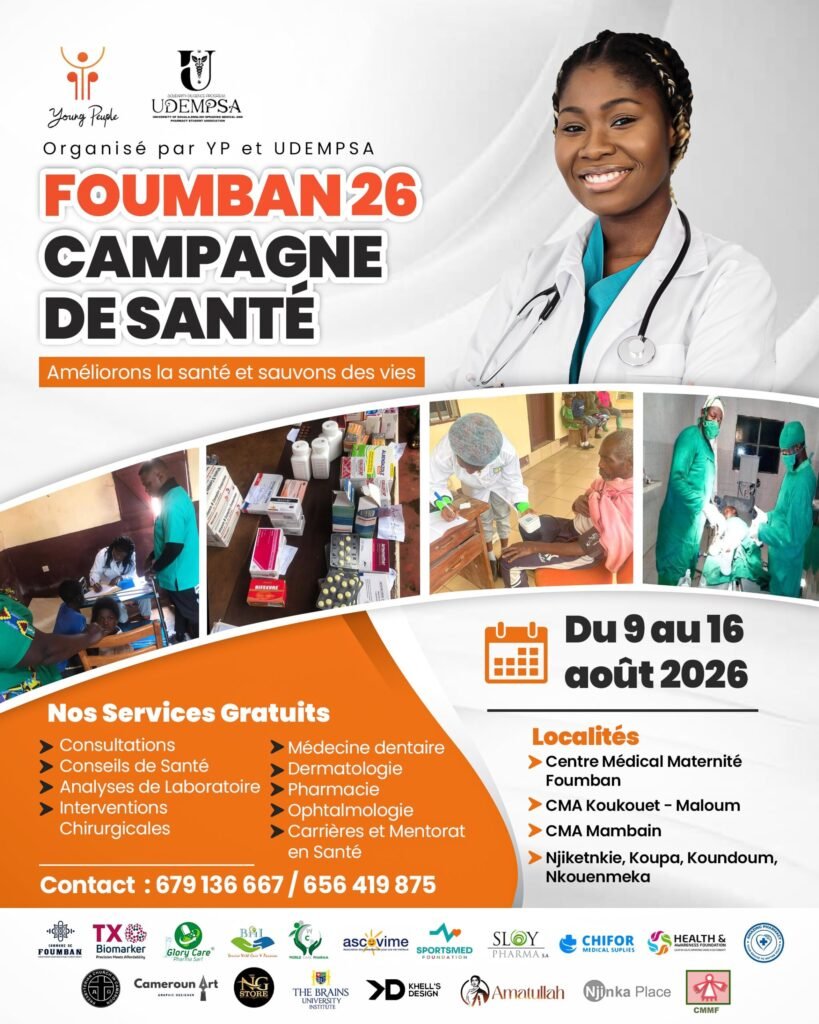 Foumban 26 health campaign visuals